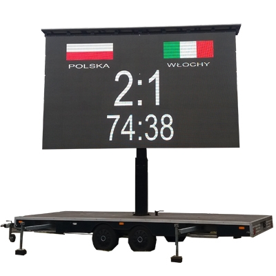 Tela LED para reboque móvel externo